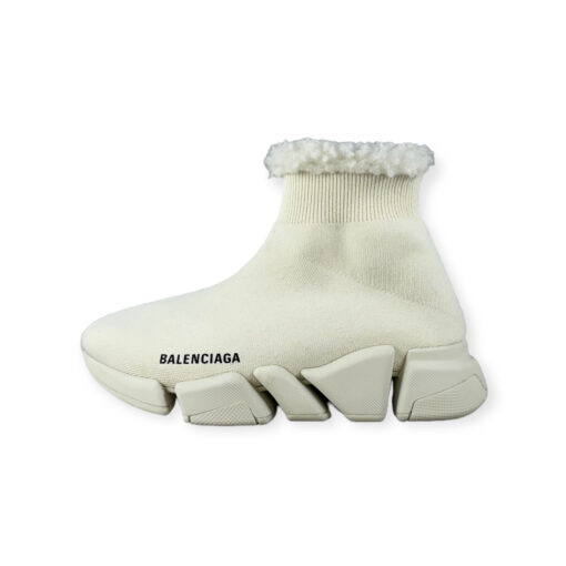 Balenciaga Speed 2.0 High-Top Sneakers in Ivory 36 1