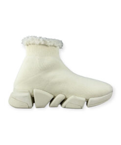 Balenciaga Speed 2.0 High-Top Sneakers in Ivory 36 8