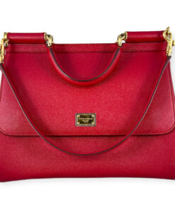 Dolce & Gabbana Miss Sicily Large Satchel in Red 10