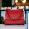 Dolce & Gabbana Miss Sicily Large Satchel in Red