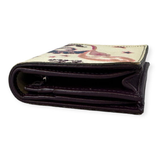 Etro Leather Birdcage Wallet in Ivory Multicolor 4
