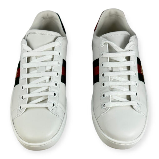 Gucci Ace Bee Sneakers in White Size 38 5