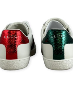 Gucci Ace Bee Sneakers in White Size 38 13