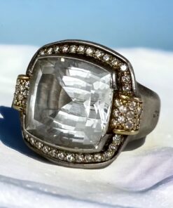 Size 6 | Lagos Caviar White Topaz Diamond Ring
