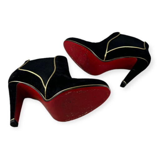 Christian Louboutin Suede LouLou 85 Booties in Black 40 6