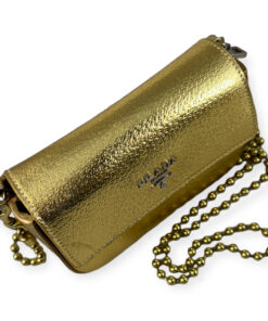Prada Mini Crossbody Bag in Gold 15