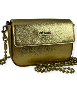 Prada Mini Crossbody Bag in Gold 16