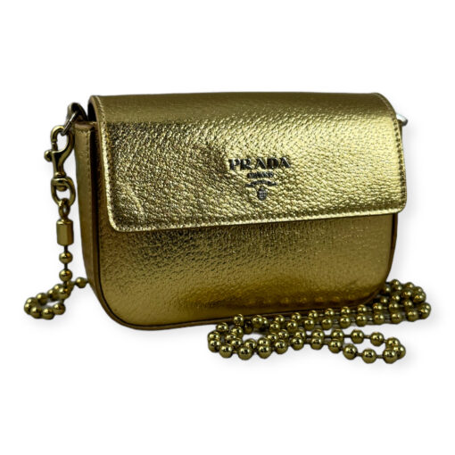 Prada Mini Crossbody Bag in Gold 6