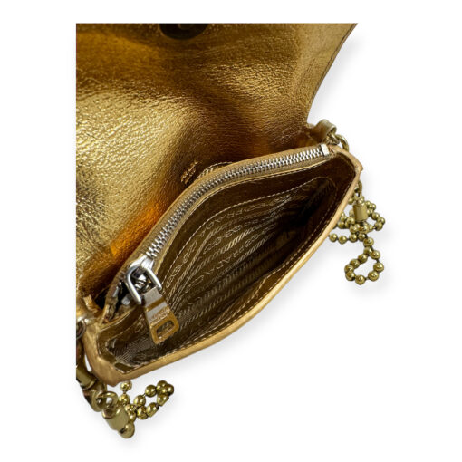 Prada Mini Crossbody Bag in Gold 9