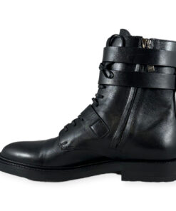 Saint Laurent Combat Boots in Black 7