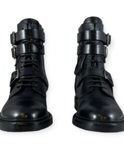 Saint Laurent Combat Boots in Black 9
