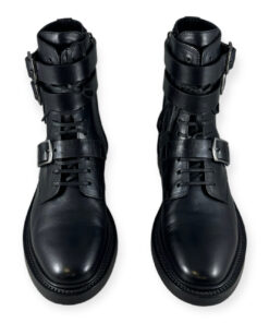 Saint Laurent Combat Boots in Black 10