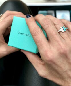 Size 6 | Tiffany & Co T Diamond Turquoise Wire Ring