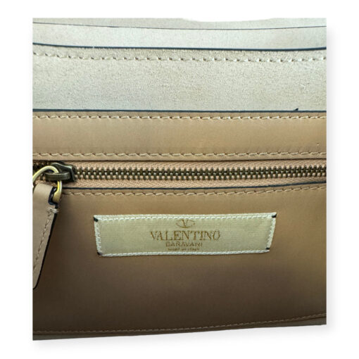 Valentino Rockstud Cabochon Flap Bag in Nude 7