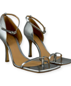 Bottega Veneta Metallic Sandals in Silver Size 39.5 8