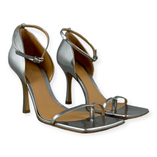 Bottega Veneta Metallic Sandals in Silver Size 39.5 1