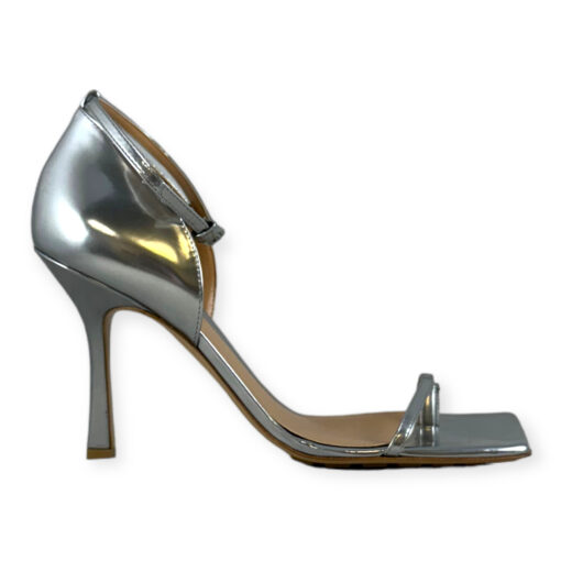 Bottega Veneta Metallic Sandals in Silver Size 39.5 3
