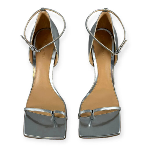 Bottega Veneta Metallic Sandals in Silver Size 39.5 5