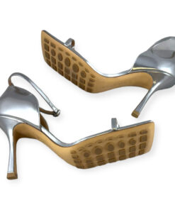 Bottega Veneta Metallic Sandals in Silver Size 39.5 14