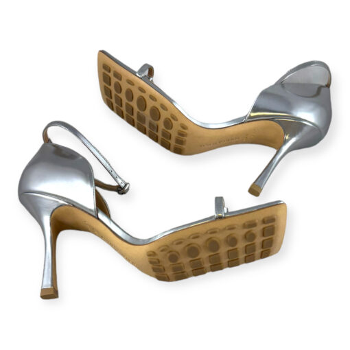 Bottega Veneta Metallic Sandals in Silver Size 39.5 7