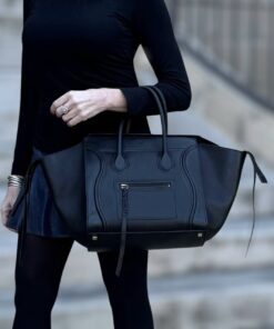 Celine Medium Phantom Luggage Tote in Black