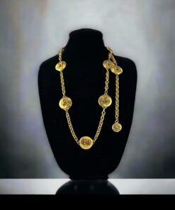 Chanel Medallion Necklace Belt in Gold