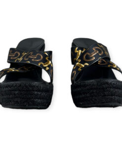 Gucci Horsebit Espadrille Wedges in Black Size 37 9