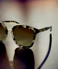 Krewe Polarized Coliseum Sunglasses in Snow Leopard