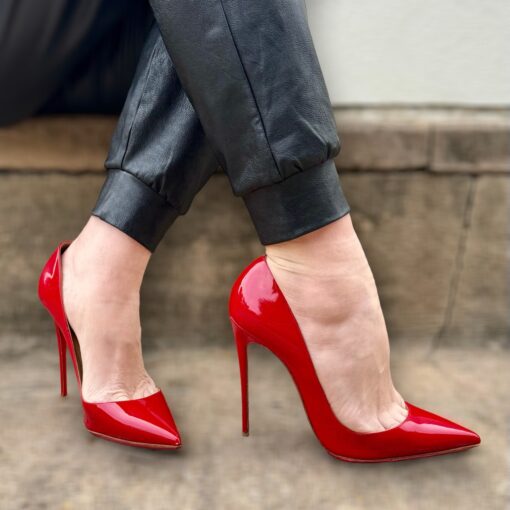 Size 40.5 | Christian Louboutin So Kate Pumps in Red