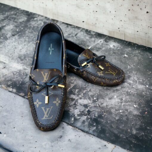 Louis Vuitton Gloria Flat Loafers Monogram Size 37.5 1