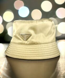 Size Small | Prada Re-Nylon Bucket Hat in Desert Beige