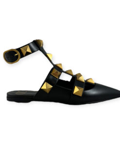 Valentino Roman Stud Sandals in Black Size 37 8