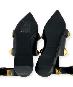 Valentino Roman Stud Sandals in Black Size 37 12