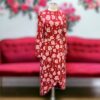 Size 6 | Lela Rose Rose Print Dress in Red
