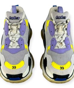 Balenciaga Triple S Sneakers in White & Lavender Size 39 8