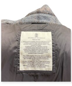 Brunello Cucinelli Monili Puffer Jacket in Metallic Plaid Medium 12