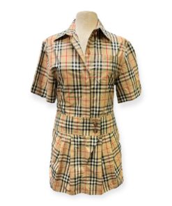 Burberry Check Shirtwaist Dress in Archive Beige Size 8 8
