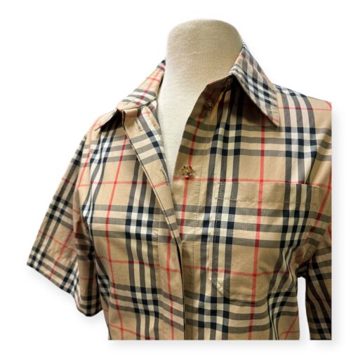 Burberry Check Shirtwaist Dress in Archive Beige Size 8 2