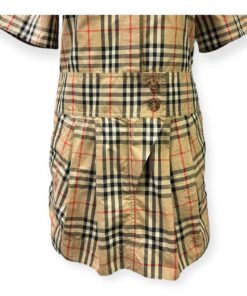 Burberry Check Shirtwaist Dress in Archive Beige Size 8 10