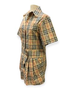 Burberry Check Shirtwaist Dress in Archive Beige Size 8 11
