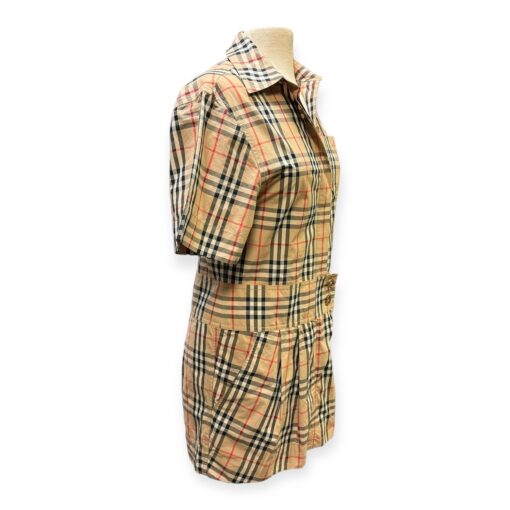 Burberry Check Shirtwaist Dress in Archive Beige Size 8 5
