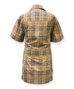 Burberry Check Shirtwaist Dress in Archive Beige Size 8 13