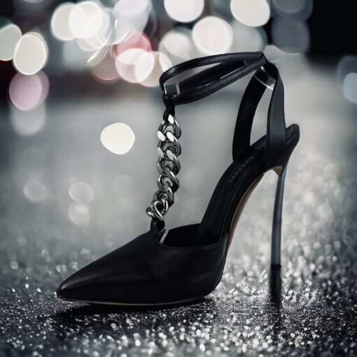 Casadei Chain Sandals in Black Size 38 1