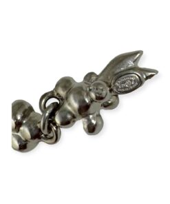Chanel Pearl Flower Drop Earrings in Silver 12