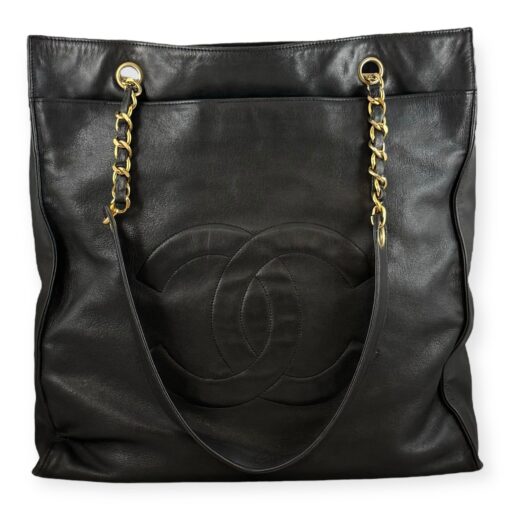 Chanel Vintage Shopping Tote in Black 1