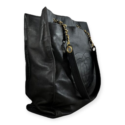 Chanel Vintage Shopping Tote in Black 3