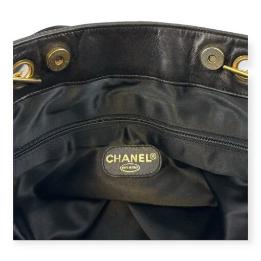 Chanel Vintage Shopping Tote in Black 7