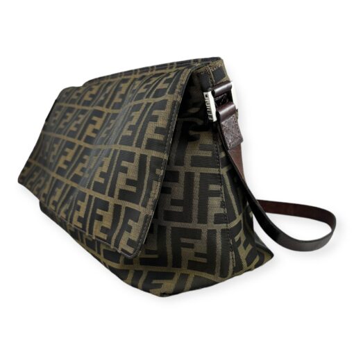 Fendi Zucca Flap Shoulder Bag in Brown 2