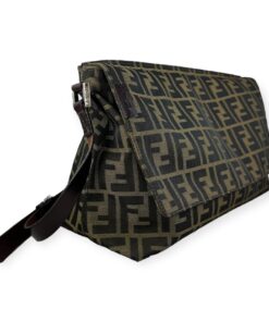 Fendi Zucca Flap Shoulder Bag in Brown 11