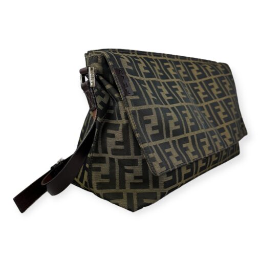 Fendi Zucca Flap Shoulder Bag in Brown 3